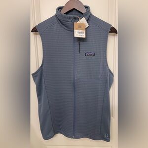 Patagonia Utility Blue Men's R1 Vest - Zip Front